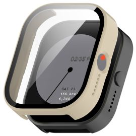 PC FULL COVER Plastový kryt se sklem pro CMF Watch Pro béžový