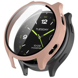 PC FULL COVER Plastový kryt se sklem pro Xiaomi Watch 2 růžový
