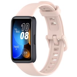 SILICONE Vyměnitelný řemínek pro Huawei Band 10 / Band 9 světle růžový