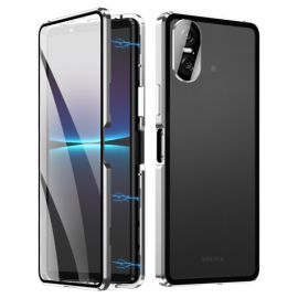 Magnetický kryt 360 pro Sony Xperia 10 VI stříbrný