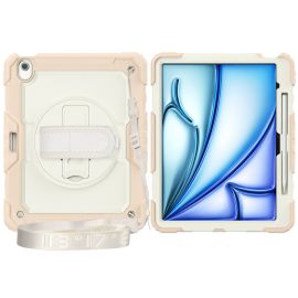 SOLID 360 Odolný obal pro Apple iPad Air 13 2025 / Air 13 2024 béžový-růžový