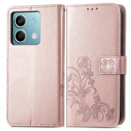 ART FLOWER S Peněženkový obal pro Xiaomi Redmi Note 13 5G světle růžový