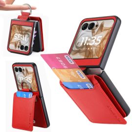 CARD Kryt s přihrádkami pro karty Motorola Razr 50 Ultra červený