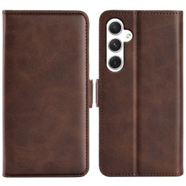 SIDE Peněženkové pouzdro pro Samsung Galaxy S24 5G tmavě hnědá