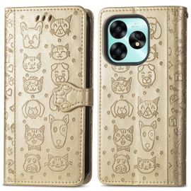 ART ANIMALS Peněženkový obal pro Umidigi G5 / G5A zlatý