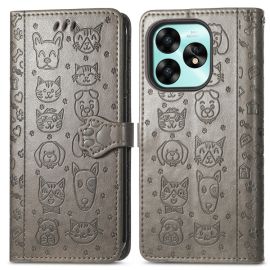 ART ANIMALS Peněženkový obal pro Umidigi G5 / G5A šedý