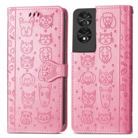 ART ANIMALS Peněženkový obal pro TCL 40 NXTPAPER 5G růžový