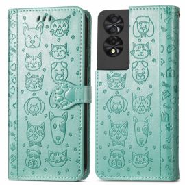 ART ANIMALS Peněženkový obal pro TCL 40 NXTPAPER 5G zelený