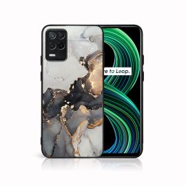 MY ART Ochranný obal Realme 8 5G -GREY MARBLE (140)