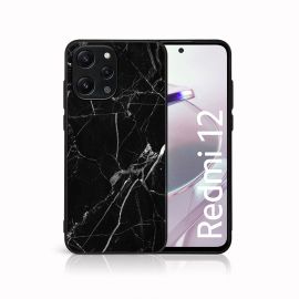 MY ART Ochranný kryt pro Xiaomi Redmi 12BLACK MARBLE (142)