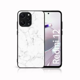 MY ART Ochranný kryt pro Xiaomi Redmi 12WHITE MARBLE (144)