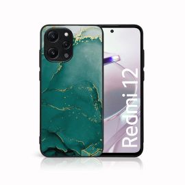 MY ART Ochranný kryt pro Xiaomi Redmi 12GREEN MARBLE (145)