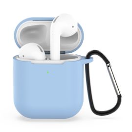 HOOK Silikonový obal pro Apple AirPods 1/2 světlemodrý