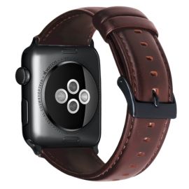 WAX Kožený řemínek Apple Watch 9 / 8 / 7 (41mm) / 6 / SE / 5/4 (40mm) / 3/2/1 (38mm) hnědý