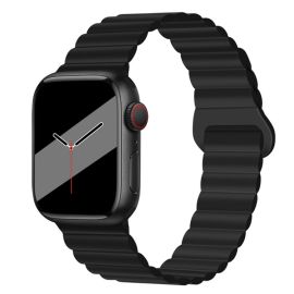 REVERSE Silikonový řemínek Apple Watch Ultra 1 / 2 / 3 (49mm) / 9 / 8 / 7 (45mm) / 6 / SE / 5 / 4 (44mm) / 3 / 2 / 1 (42mm) černý