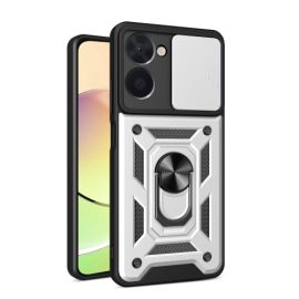 RING CAMERA Kryt s držákem pro Realme C33 stříbrný