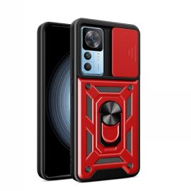 RING CAMERA Kryt s držákem pro Xiaomi 12T / 12T Pro červený