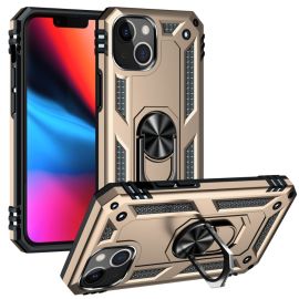 RING Obal s držákem pro Apple iPhone 14 zlatý