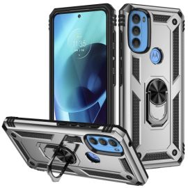 RING Ochranný obal pro Motorola Moto G71 5G stříbrný
