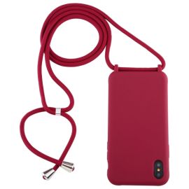 ROPE Kryt se šňůrkou Apple iPhone X / XS červený