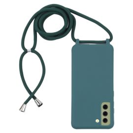 ROPE Kryt se šňůrkou Samsung Galaxy S21 FE 5G tmavě zelený