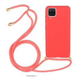 ROPE Kryt se šňůrkou Samsung Galaxy A12 / M12 červený