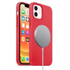 RUBBER MagSafe Kryt Apple iPhone 12 mini červený
