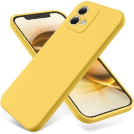 RUBBER Ochranný kryt pro Motorola Moto G84 5G žlutý
