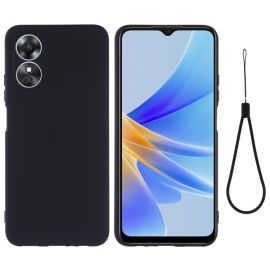 RUBBER Ochranný kryt pro Oppo A17 černý