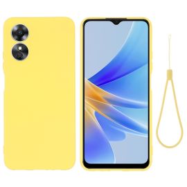RUBBER Ochranný kryt pro Oppo A17 žlutý
