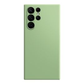 RUBBER Ochranný kryt pro Samsung Galaxy S23 Ultra 5G světle zelený