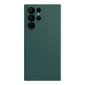 RUBBER Ochranný kryt pro Samsung Galaxy S23 Ultra 5G tmavě zelený