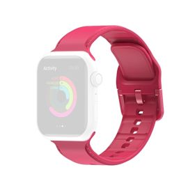 RUBBER Řemínek Apple Watch 7 (45mm) / 6 / SE / 5 / 4 (44mm) / 3 / 2 / 1 (42mm) červený
