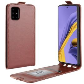 Vyklápěcí pouzdro Samsung Galaxy A51 hnědé