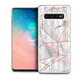 Ochranný obal MY ART Pro Samsung Galaxy S10 Plus PINK MARBLE (143)