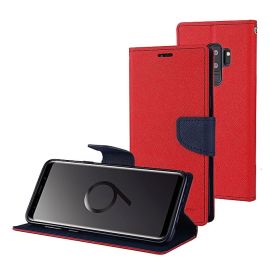 FANCY Peňaženkový Kryt Samsung Galaxy S9 Plus červený