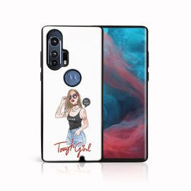 MY ART Silikonový obal Motorola Edge Plus TOUGH GIRL (131)