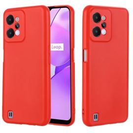 RUBBER Ochranný kryt pro Realme C31 červený