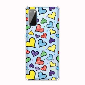 ART Silikonový kryt Samsung Galaxy A41 HEARTS