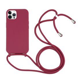 ROPE Kryt se šňůrkou Apple iPhone 14 Pro bordó