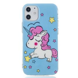 ART TPU svítící obal Apple iPhone 12 mini UNICORN