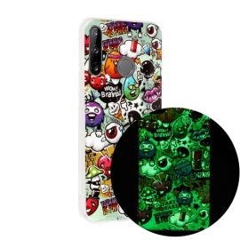 ART TPU svítící obal Huawei P40 Lite E RUBBISH