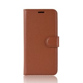 LITCHI Ochranný kryt Alcatel 1C 2019 hnědý