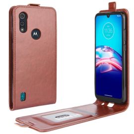 Vyklápěcí pouzdro Motorola Moto E6s hnědé