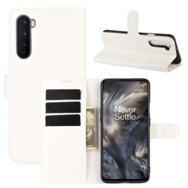 LITCHI Peňaženkový kryt OnePlus Nord bílý