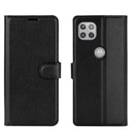 LITCHI Peňaženkový kryt Motorola Moto G 5G černý