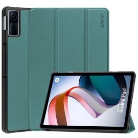 ENKAY LEATHER Zaklápěcí obal pro Xiaomi Redmi Pad zelený