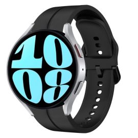 SILICONE Řemínek pro Samsung Galaxy Watch 6 Classic (47mm/43mm) a Watch 6 (44mm/40mm) černý