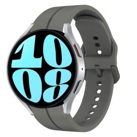SILICONE Řemínek pro Samsung Galaxy Watch 6 Classic (47mm/43mm) a Watch 6 (44mm/40mm) tmavě šedý