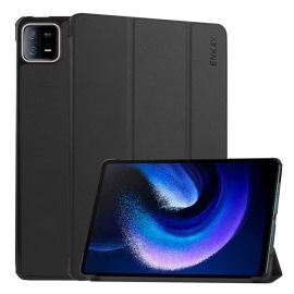 ENKAY LEATHER Zaklápěcí obal pro Xiaomi Pad 6 / Pad 6 Pro černý